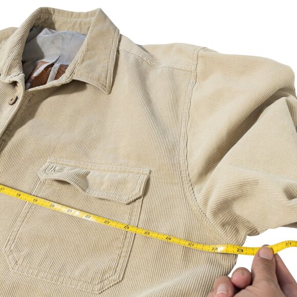 Kahala Tan Corduroy Shirt Jacket 2XL Mens Cotton Blend Button Down Long Sleeve - Picture 4 of 12